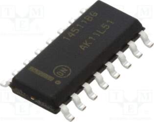 ONSEMI IC: digital; BCD to 7-segment