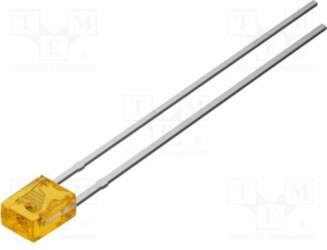 OPTOSUPPLY LED; orange; rectangular; 2x3x4mm; 350mcd