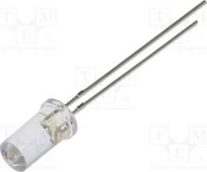 OPTOSUPPLY LED; red; 5mm; 50°; Front: