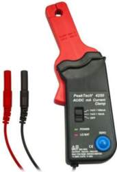 PEAKTECH AC/DC current clamp adapter; Øcable: