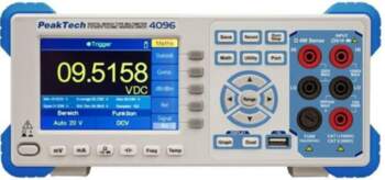 PEAKTECH Benchtop multimeter; LCD TFT 4&quot