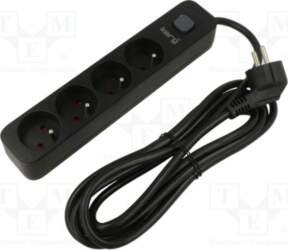Plug socket strip: protective; Sockets: 4