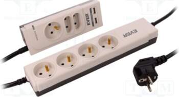 Plug socket strip: protective; Sockets: 7