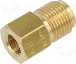 PNEUMAT Thread adapter; brass; Int.thread: