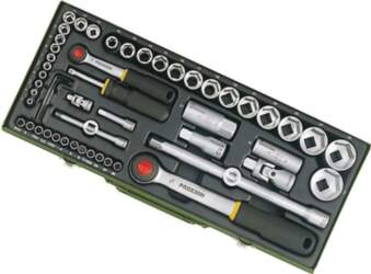 PROXXON Wrench-set; 6-angles,socket bits,socket