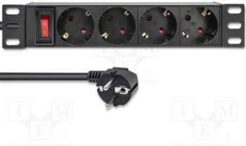 QOLTEC Plug socket strip: protective; Sockets: