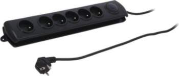 QOLTEC Plug socket strip: protective; Sockets: