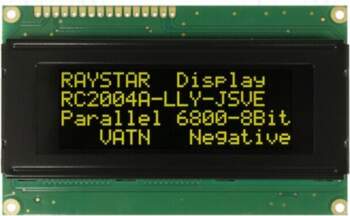 RAYSTAR OPTRONICS Display: LCD; alphanumeric; VA