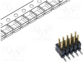 SAMTEC Connector: pin strips; socket; male