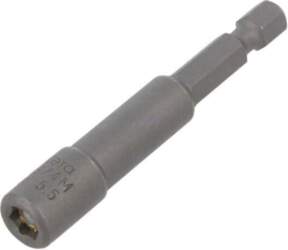 Screwdriver bit; 6-angles socket; 1/4"; HEX
