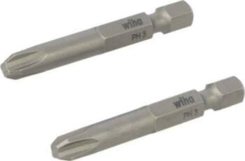 Screwdriver bit; Phillips; PH3; 1/4"; Overall