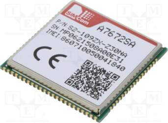 SIMCOM Module: LTE; Bluetooth: BLE; Down: