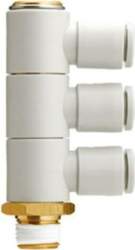 SMC Push-in fitting; threaded,angled 90°