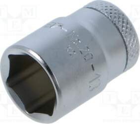 Socket: 6-angles; socket spanner; 13mm; 1/4&quot