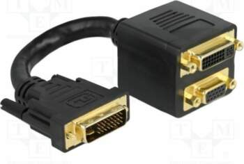 Splitter; single link; 0.1m; black