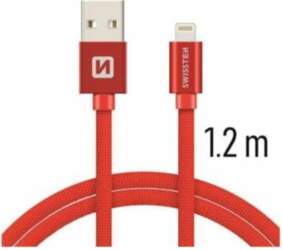 Swissten Textile Fast Charge 3A Lightning