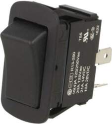 SWITCH COMPONENTS ROCKER; SPST; Pos: 2