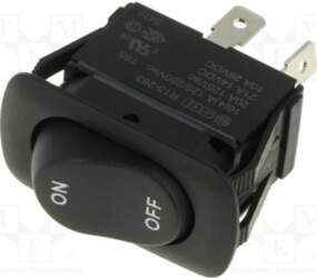 SWITCH COMPONENTS ROCKER; SPST; Pos: 2