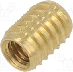 TAPPEX Threaded insert; brass; M5; BN