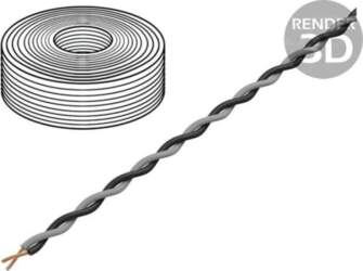 TASKER Wire: assembly; 2x0.25mm2; stranded
