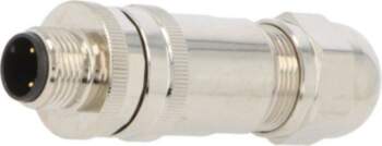 TE CONNECTIVITY Connector: M12; plug; PIN: