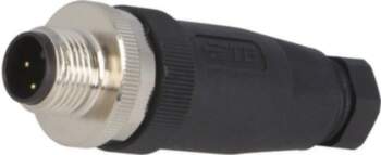 TE CONNECTIVITY Connector: M12; plug; PIN: