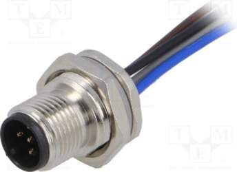 TE CONNECTIVITY Connector: M12; socket; PIN: