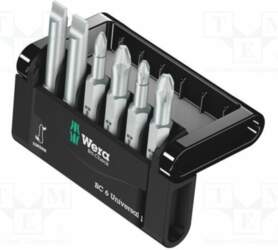 Tools set: screwdriver bits; plastic box