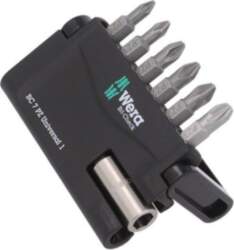 Tools set: screwdriver bits; plastic cassette