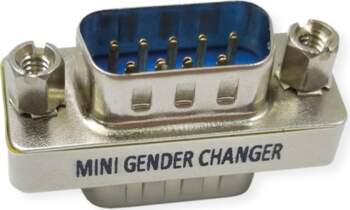 Value Mini Gender Changer, 9-pin M