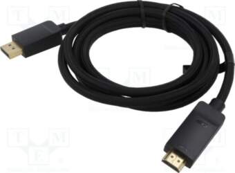 VENTION Cable; DisplayPort plug,HDMI plug