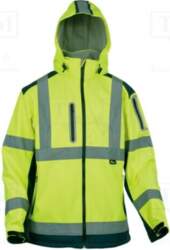 VIZWELL Softshell jacket; Size: S; yellow-navy