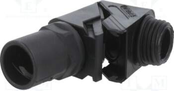 90° angled connector; Thread: metric,outside