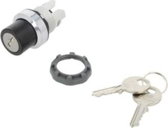 ABB Switch: rotary with key; 22mm