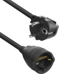 ACT 230V EXTENSION CABLE 10M BLACK