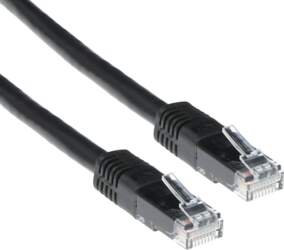ACT CAT5E U/UTP BLACK        2.00M