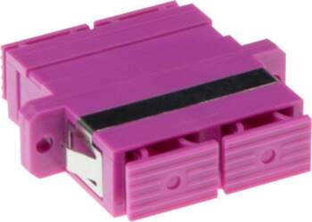 ACT SC DUPLEX ADAPTER OM4 VIOLET