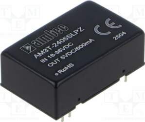 AIMTEC Converter: DC/DC; 3W; Uin: 18÷36VDC