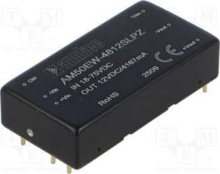 AIMTEC Converter: DC/DC; 50W; Uin: 18÷75VDC