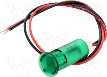 APEM Indicator: LED; flat; green; Ø10mm