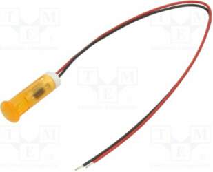 APEM Indicator: LED; flat; orange bright
