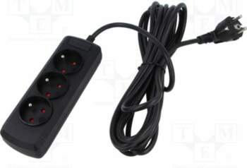 ARCON Plug socket strip: protective; Sockets: