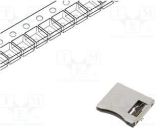 ATTEND Connector: for cards; microSD; push-pull