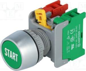 AUSPICIOUS Switch: push-button; 22mm; Stabl.pos: