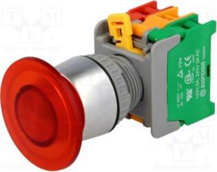 AUSPICIOUS Switch: push-button; 22mm; Stabl.pos: