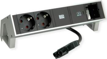Bachmann DESK2 2xprotective contact USB C