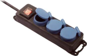 Bachmann distribution socket 3x CEE7/3, IP44