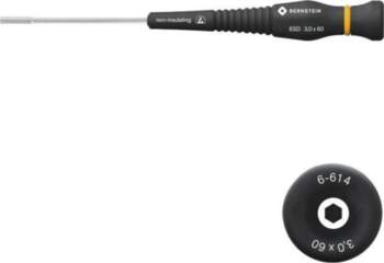 BERNSTEIN Screwdriver: precision; 6-angles socket; HEX