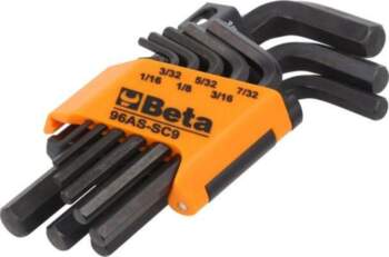 BETA Wrench: hex key-set; inch; long