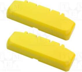 BOPLA Hinge; ABS; BOCUBE; yellow; 2pcs
